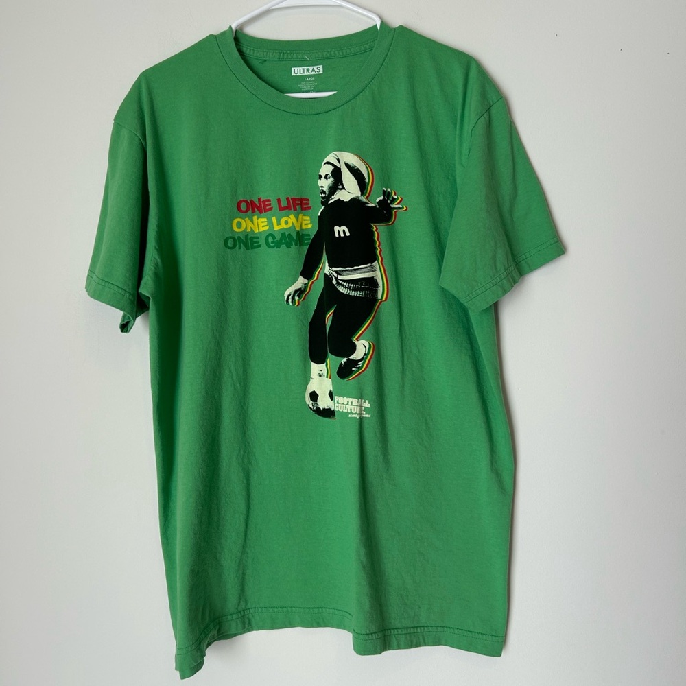 Ultras Bob Marley One Life One Love One Game XL Green T-shirt